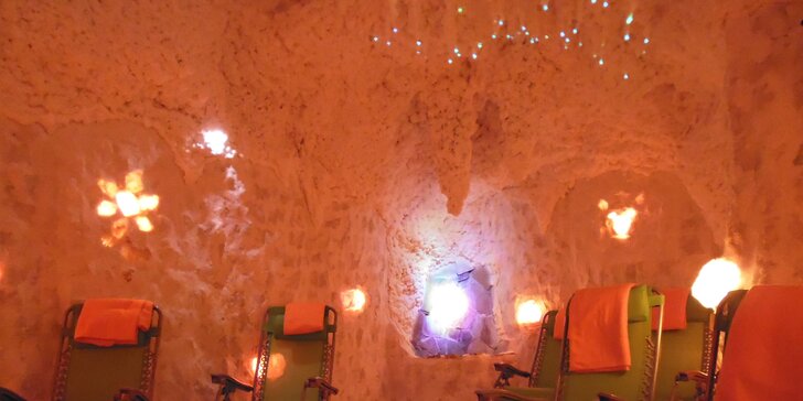 Relax i posílení organismu: 50 minut v solné jeskyni Fantazie