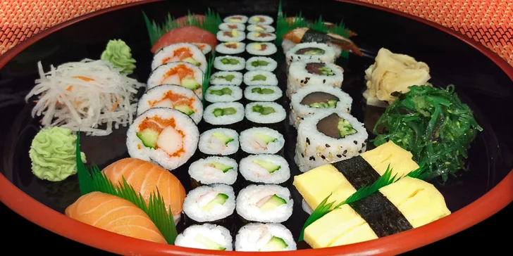 Japonská hostina dle vašeho apetitu: Malé sushi menu nebo velký set