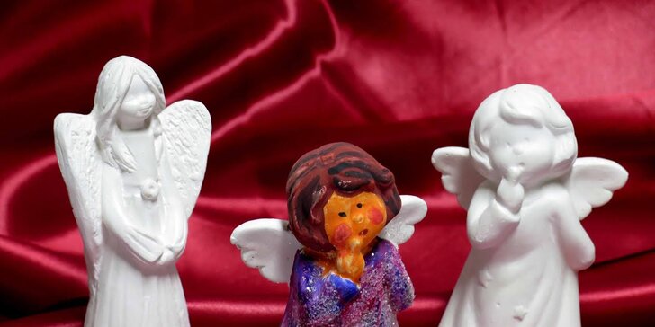 Workshop malování sádrových andělíčků - vstup pro dítě a dospělého