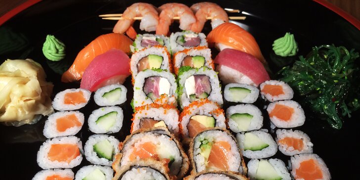To nejlepší z Asie: Parádní sushi set s 40 barevnými kousky