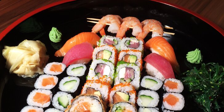 To nejlepší z Asie: Parádní sushi set s 40 barevnými kousky