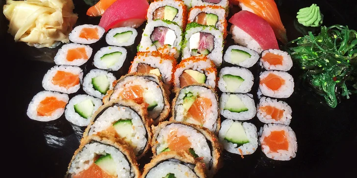 To nejlepší z Asie: Parádní sushi set s 40 barevnými kousky