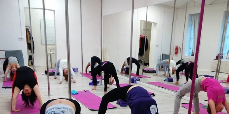 Vyzkoušejte oblíbené lekce pole dance, strečinku a dalších cvičení
