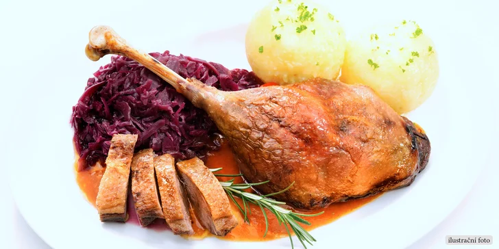 Vyladěné čtyřchodové svatomartinské menu včetně vína