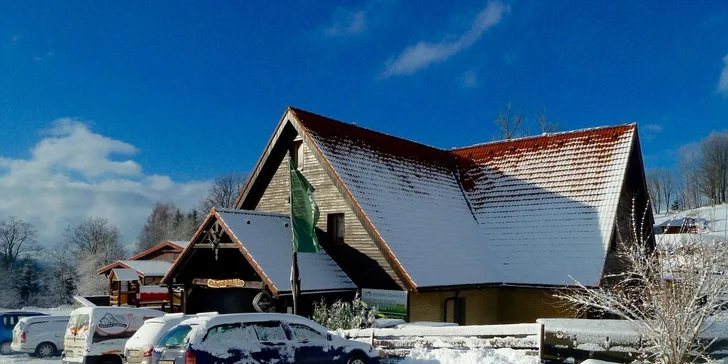 Jarní dovolená v Orlických horách: polopenze, infrasauna, a dítě do 11,9 let zdarma