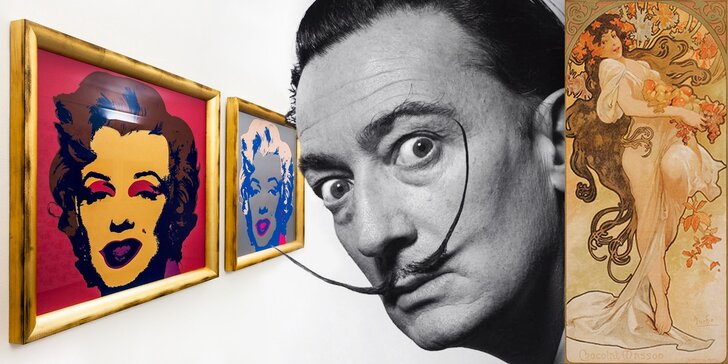 Kulturní lahůdka 3 v 1 pro milovníky výtvarného umění: Dalí, Mucha, Warhol