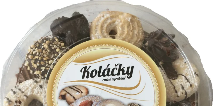 Krabice plná tradičního vánočního cukroví - 300, 500 nebo 1000 gramů