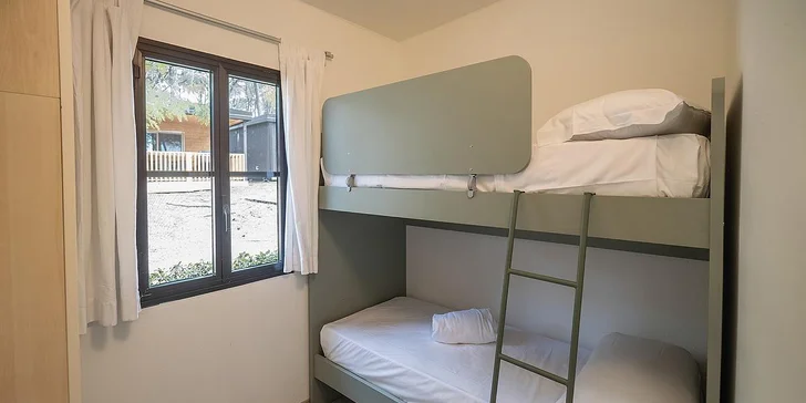 V Lodge Comfort je druhá ložnice s palandou, Lodge Superior má v druhé ložnici klasické postele.