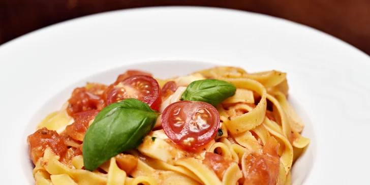 S vůní Středomoří: Čerstvé tagliatelle s omáčkou dle výběru pro 1 nebo 2