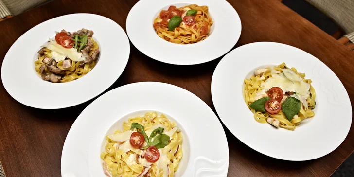 S vůní Středomoří: Čerstvé tagliatelle s omáčkou dle výběru pro 1 nebo 2