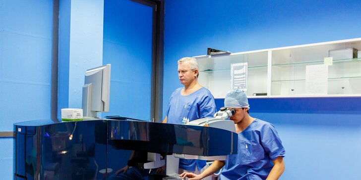 Důkladné předoperační vyšetření očí na špičkové klinice Oftum Prague