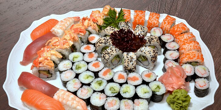 Čerstvé gurmánské sety v luxusní sushi restauraci: Až 62 kousků plných exotiky