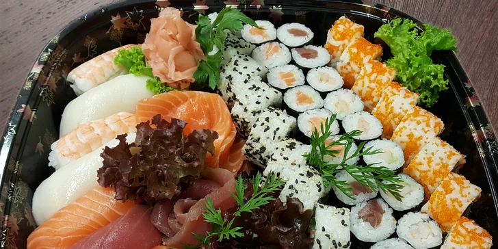 Čerstvé gurmánské sety v luxusní sushi restauraci: Až 62 kousků plných exotiky