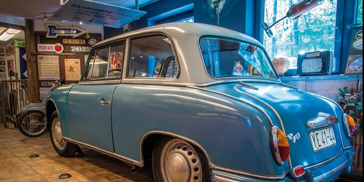 Prohlédněte si retro klasiku: vstupenky do muzea Trabantů pro malé i velké