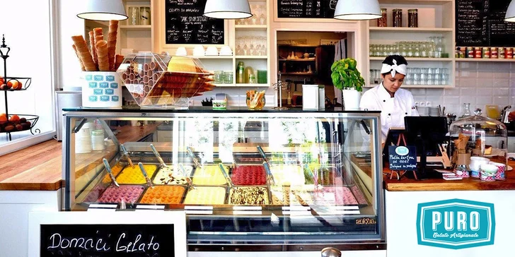 Potěšte mlsné jazýčky: Voucher do gelaterie v hodnotě 150 nebo 300 Kč