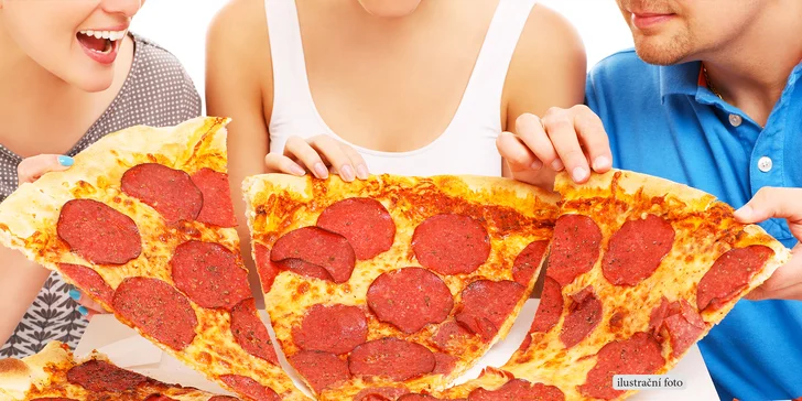 Velká 2 200g pizza Jumbo Krtek s ingrediencemi dle výběru