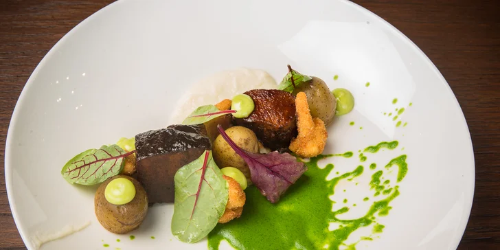 Moderní gastronomie na talíři - degustační menu o 5 chodech pro 2 labužníky