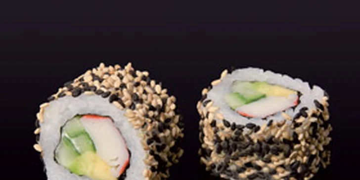 Gurmánský set v autentické sushi restauraci: vydatná polévka ramen a 24 rolek