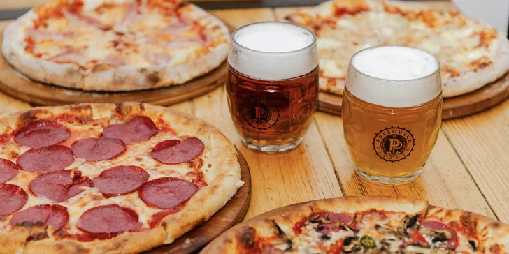 Pizza podľa vášho výberu v Prešovskej pivárni