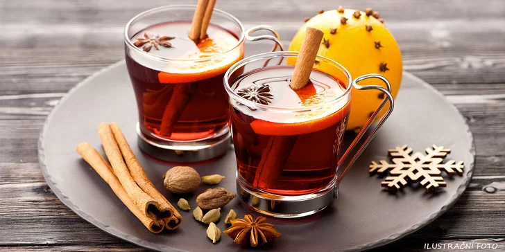 Zahřejte se při procházce městem - 1 nebo 2 svařáčky z vína Merlot s sebou