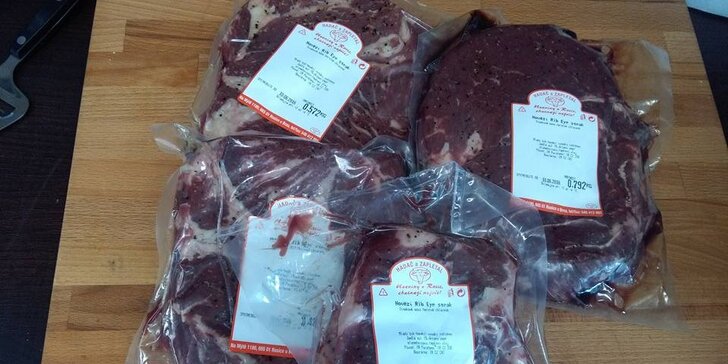 Ribeye steak z českého býka: 500 gramů masa pro opravdové labužníky