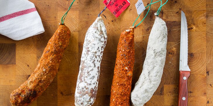 Delikatesy přímo z Francie: sušené klobásy dle výběru