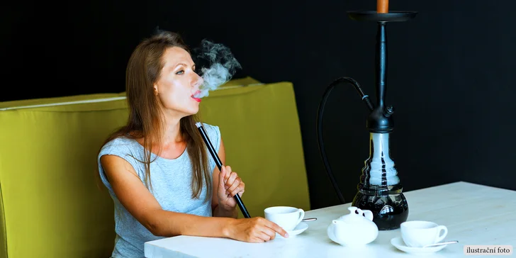 Orientální dýchánek: Vodní dýmka s tabákem dle výběru a dva čaje