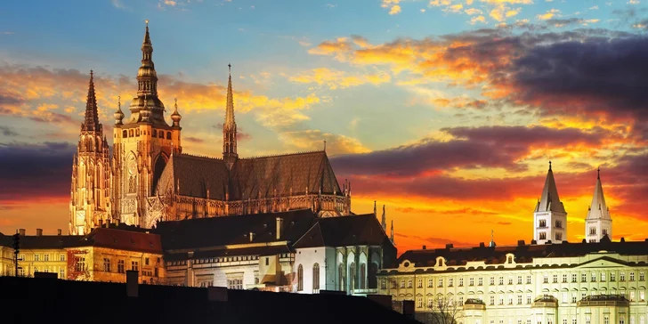 Zážitkový pobyt v Praze s možností romantické večeře i prohlídky Hradu
