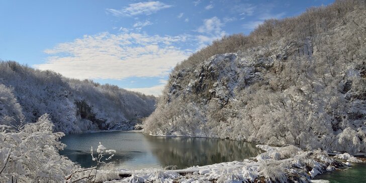 Zamrzlá Plitvická jezera, Slunjské vodopády a termálních lázně ve městě Ptuj