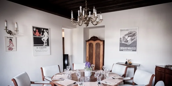 3chodové zimní menu pro dva v zámecké restauraci Monâme