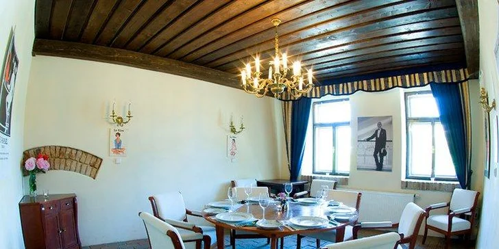 3chodové zimní menu pro dva v zámecké restauraci Monâme