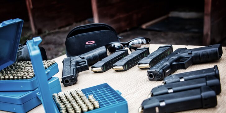 Zážitek na střelnici: Glock 17, Micro Roni 2, útočná puška i pumpa brokovnice
