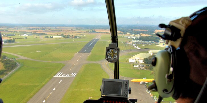 Zážitkový let vrtulníkem: 15 minut nad Brnem až pro 3 pasažéry