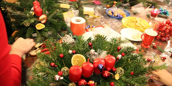 Adventní květinová dílna pro maminky s dětmi