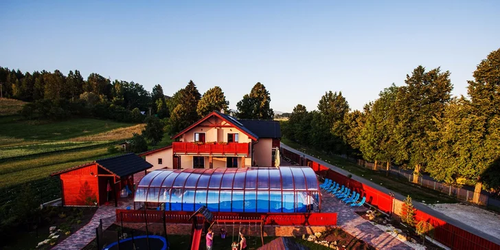 Wellness pobyt v penzionu Motýl*** u obce Bešeňová. Dítě do 12 let zdarma!