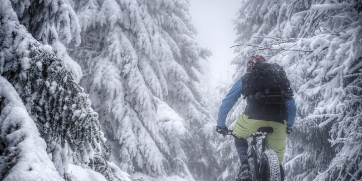Snowbike na 24 hodin: Zapůjčení speciálního jízdního kola na celý den