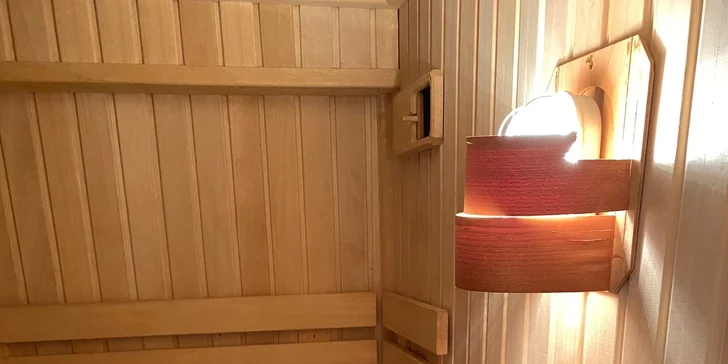 S 50% slevou je vám k dispozici privátní sauna. 