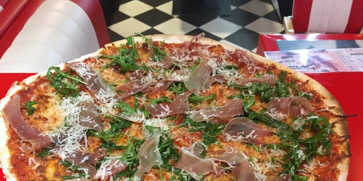 Pořádná porce italského štěstí: 2 pizzy o průměru 42 cm