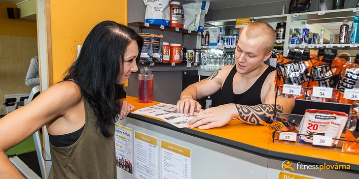 Vstupy do fitness centra v Hranicích včetně iontových nápojů