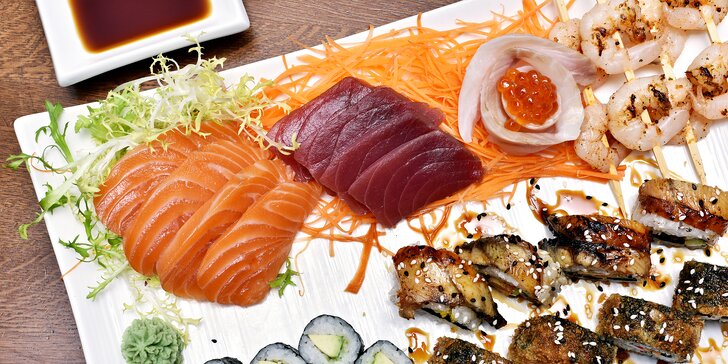 Sushi sety pro jednu nebo dvě osoby v restauraci Elements