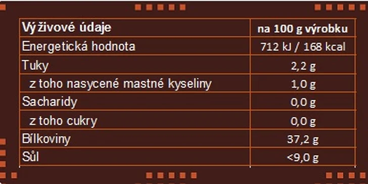Sušená hovězí šunka naložená ve směsi koření