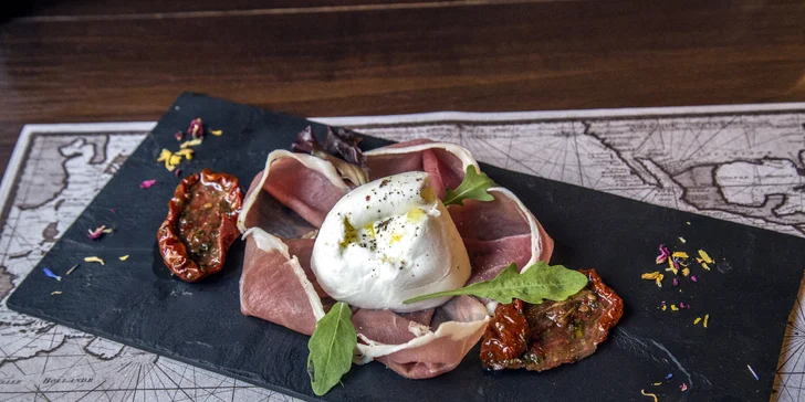 Vůně a chuť Středomoří: 4chodové degustační menu pro dva