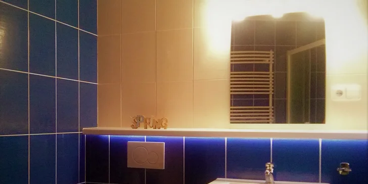 Apartmá Elegance - moderní koupelna se sprchovým koutem