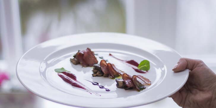 Zážitek z moderní gastronomie: Luxusní čtyřchodové degustační menu pro 2 osoby