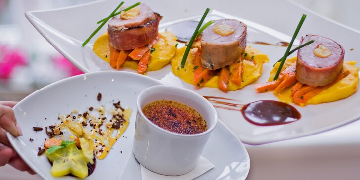 Zážitek z moderní gastronomie: Luxusní čtyřchodové degustační menu pro 2 osoby