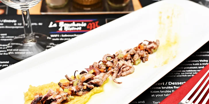 Přehlídka vybraných chutí v 7 chodech: Menu pro dva v La Boucherie & Bistrot M