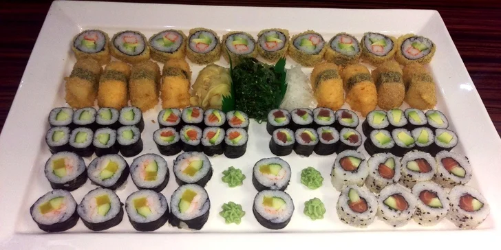 Hostina na japonský způsob: Sushi sety se 48 nebo 68 kousky