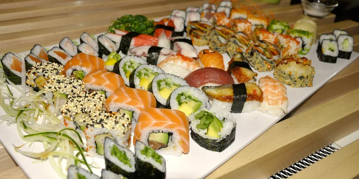 Jedna rolka vedle druhé: exkluzivní sushi menu s 29 až 79 kousky