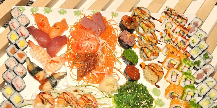 Jedna rolka vedle druhé: exkluzivní sushi menu s 29 až 79 kousky