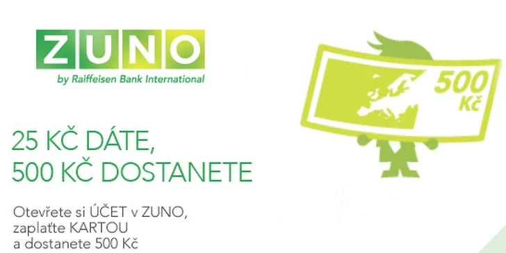 25 Kč dáte, 500 Kč dostanete